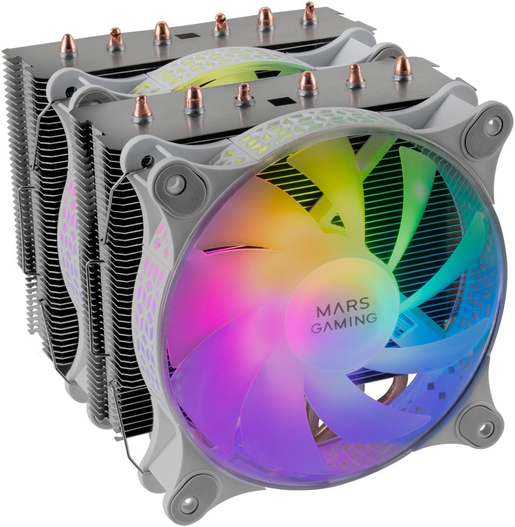 Chłodzenie CPU Mars Gaming Mars Gaming MCPU-XT CPU Cooler Dual Tower Cooling 300W 2x120mm ARGB