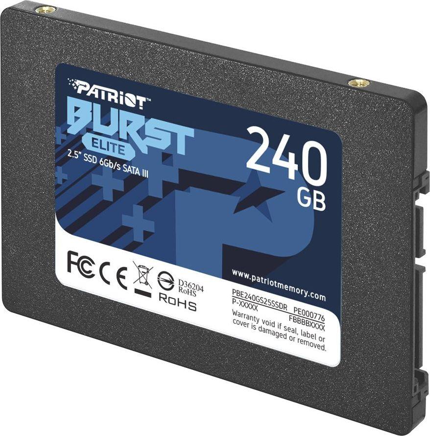 Dysk SSD Patriot Burst Elite 240GB 2.5" SATA III (PBE240GS25SSDR)