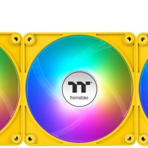 Wentylator Thermaltake CT120 EX Reverse ARGB Sync 3-pack żółty (CL-F223-PL12BB-A)