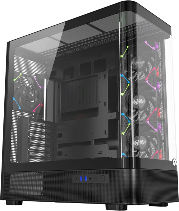Obudowa XYZ PC GEAR Quantum ARGB czarna (X-CS-QUANTUM-B)