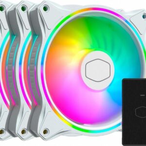 Wentylator Cooler Master MasterFan MF120 Halo 3-pack + Hub (MFL-B2DW-183PA-R1)