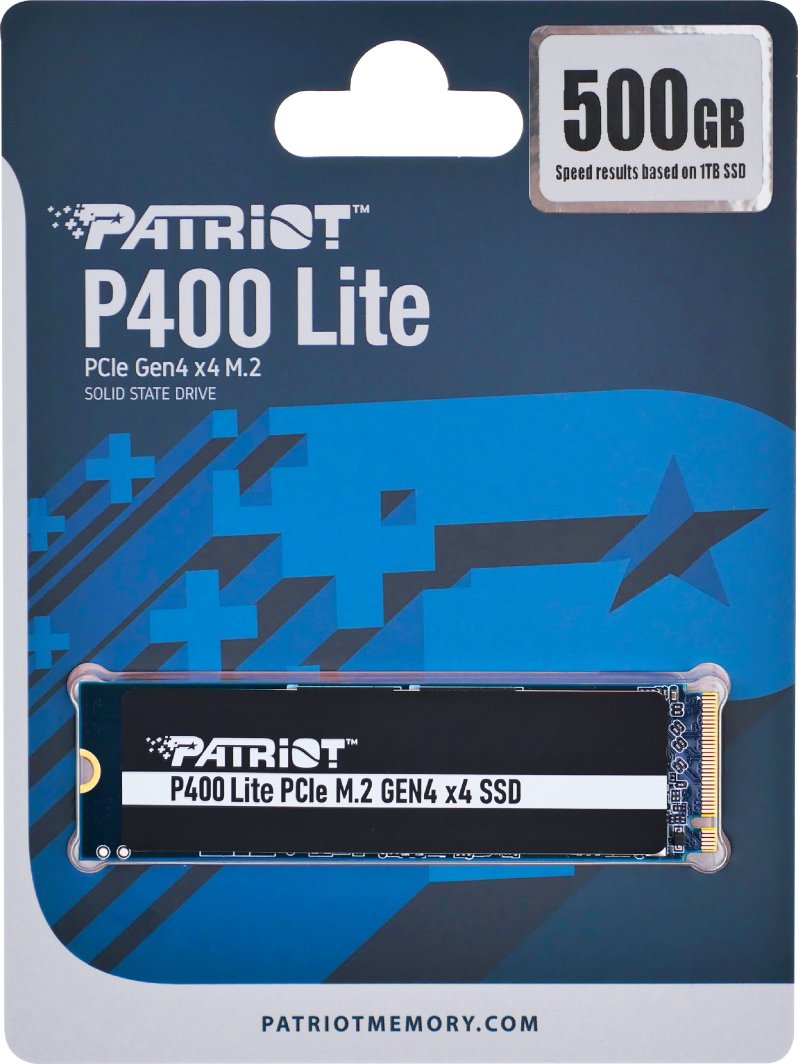 Dysk SSD Patriot P400 Lite 500GB M.2 2280 PCI-E x4 Gen4 NVMe (P400LP500GM28H)