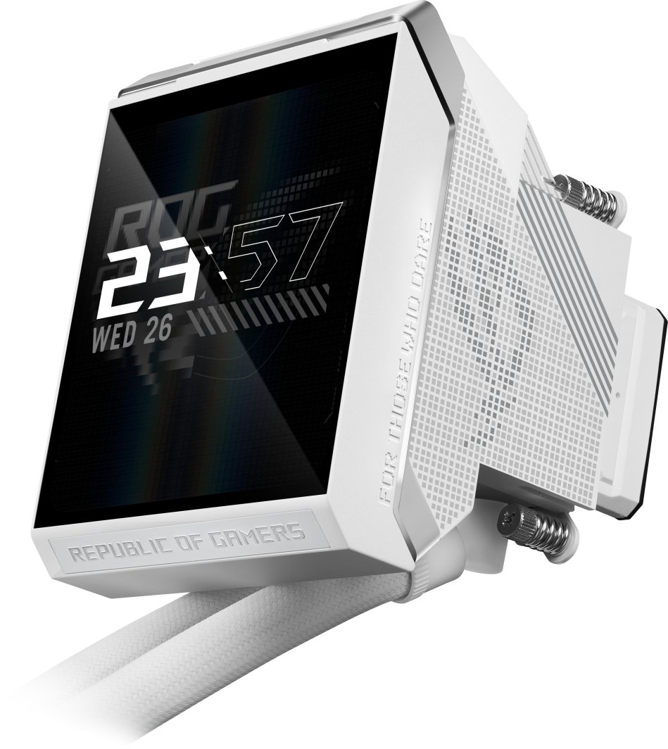 Chłodzenie wodne Asus ROG STRIX LC IV 360 ARGB LCD Biały (90RC01M2-B0EAY0)