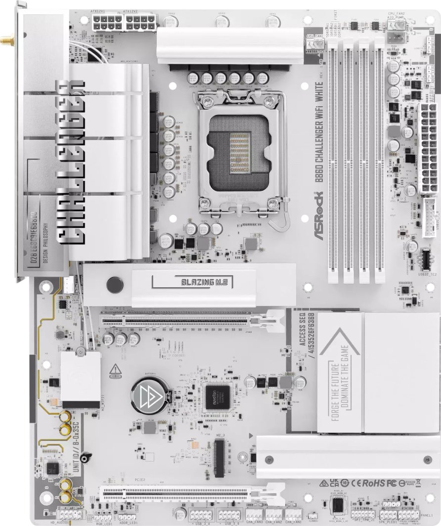 Płyta główna ASRock B860 CHALLENGER WIFI WHITE