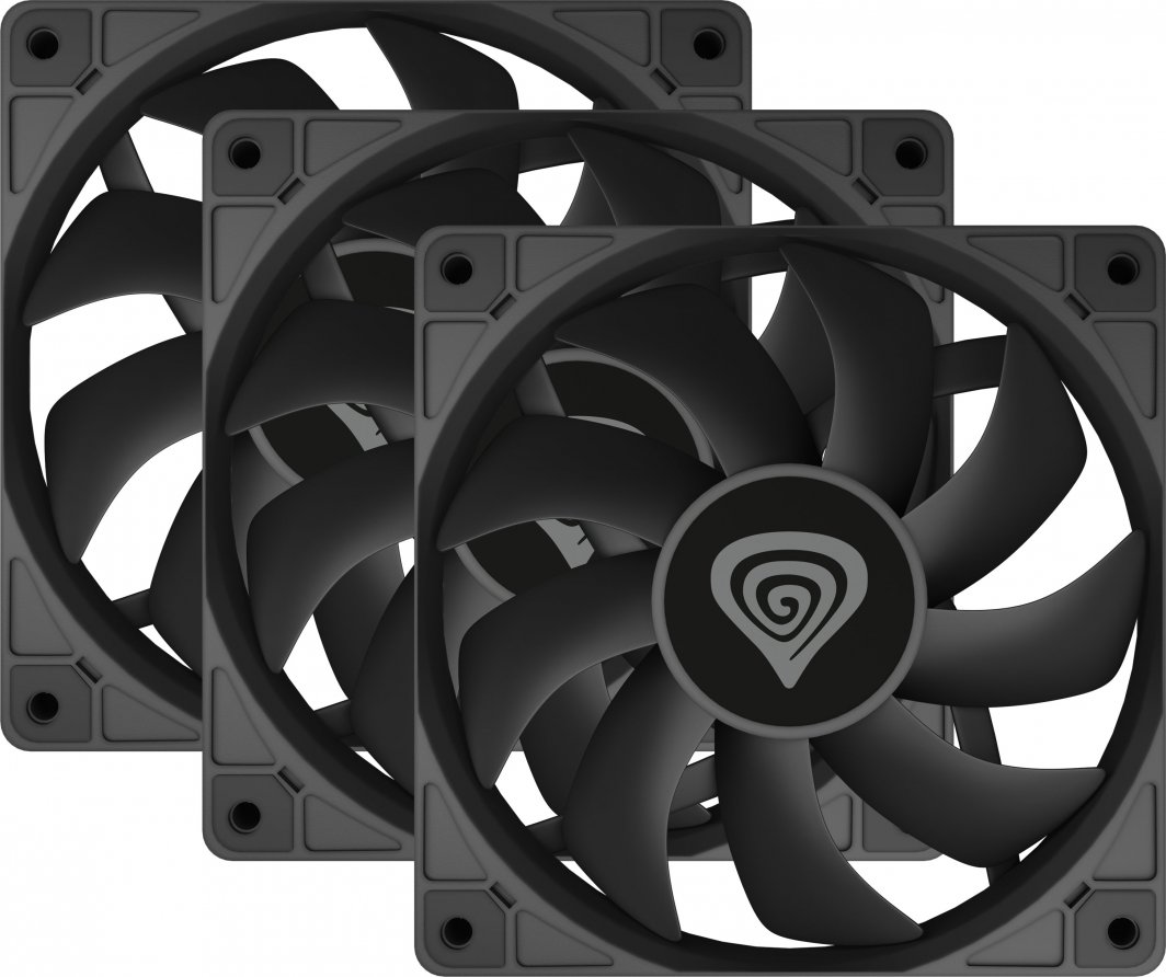 Wentylator Genesis Oxal 120 Czarny 3-pack (NGF-2043)