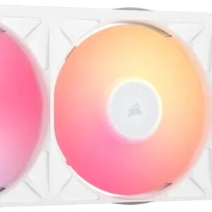 Wentylator Corsair ICUE LINK RX360 II Unified Frame RGB PWM PC Fans Starter Kit Obudowa komputera Chłodnica powietrza 12 cm Biały 1 szt. (CO-9051060-WW)