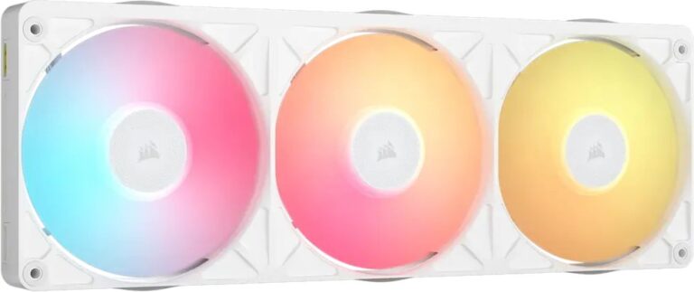 Wentylator Corsair ICUE LINK RX360 II Unified Frame RGB PWM PC Fans Starter Kit Obudowa komputera Chłodnica powietrza 12 cm Biały 1 szt. (CO-9051060-WW)