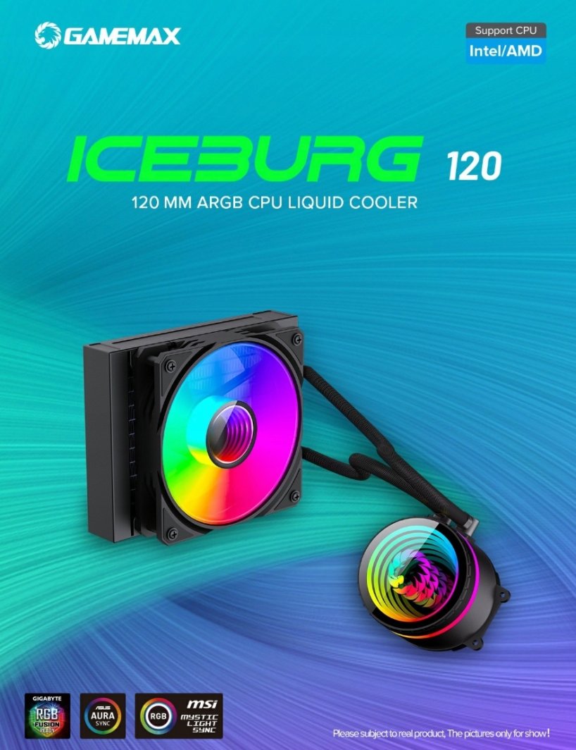 Chłodzenie wodne GameMax ICEBURG 120 (ICEBURG 120 BK)