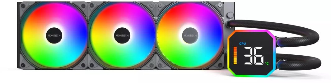 Chłodzenie wodne Montech HyperFlow Digital 360 Czarne
