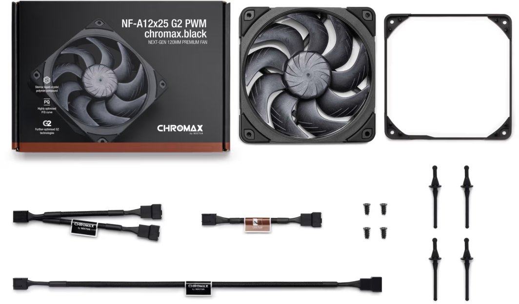 Wentylator Noctua NF-A12x25 G2 PWM chromax.black