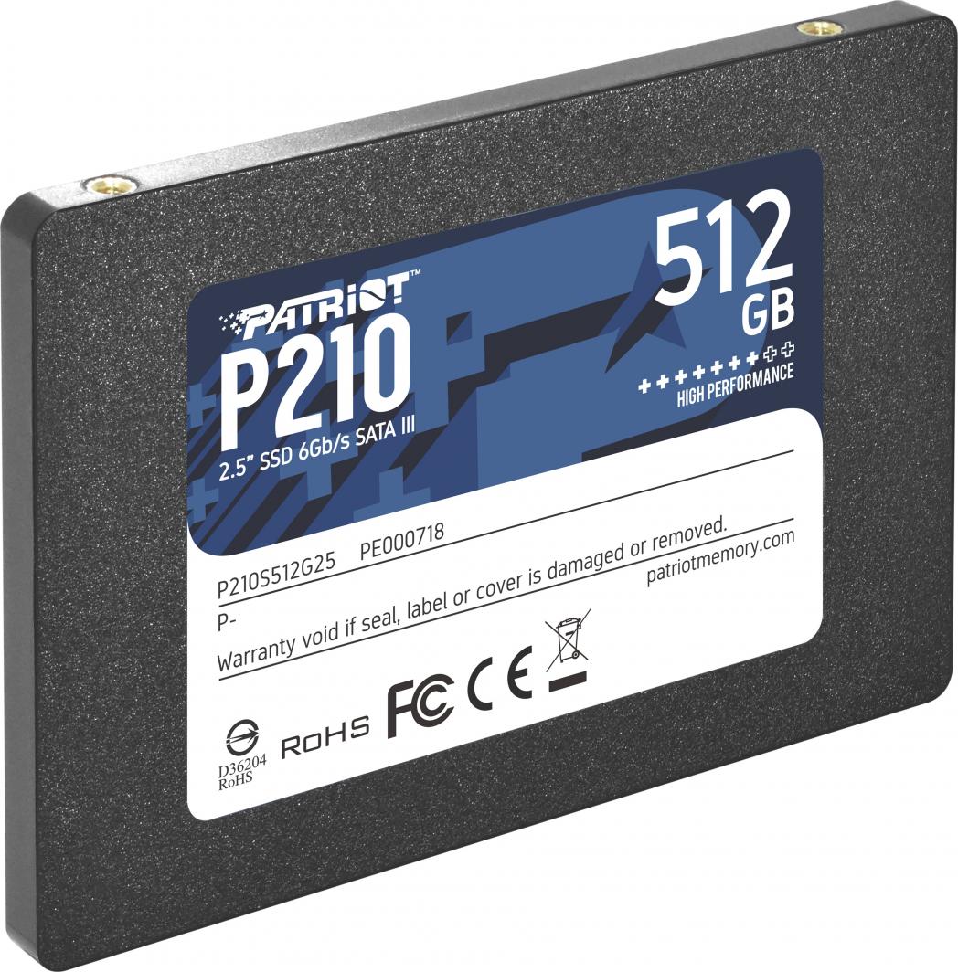 Dysk SSD Patriot P210 512GB 2.5" SATA III (P210S512G25)
