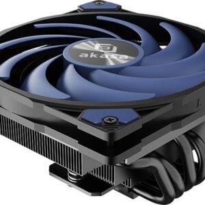 Chłodzenie CPU Akasa ALUCIA H6LS M2 CPU-Kühler - 120 mm, schwarz / blau