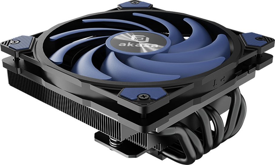 Chłodzenie CPU Akasa ALUCIA H6LS M2 CPU-Kühler - 120 mm, schwarz / blau