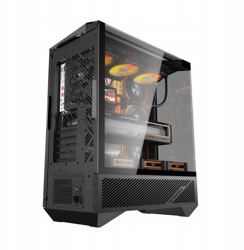 Obudowa Darkflash DY460 ARGB czarna + 4 wentylatory