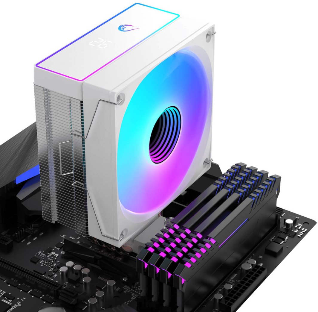 Chłodzenie CPU Rampage Octagon B70 Białe (OCTAGONB70-WHITE)