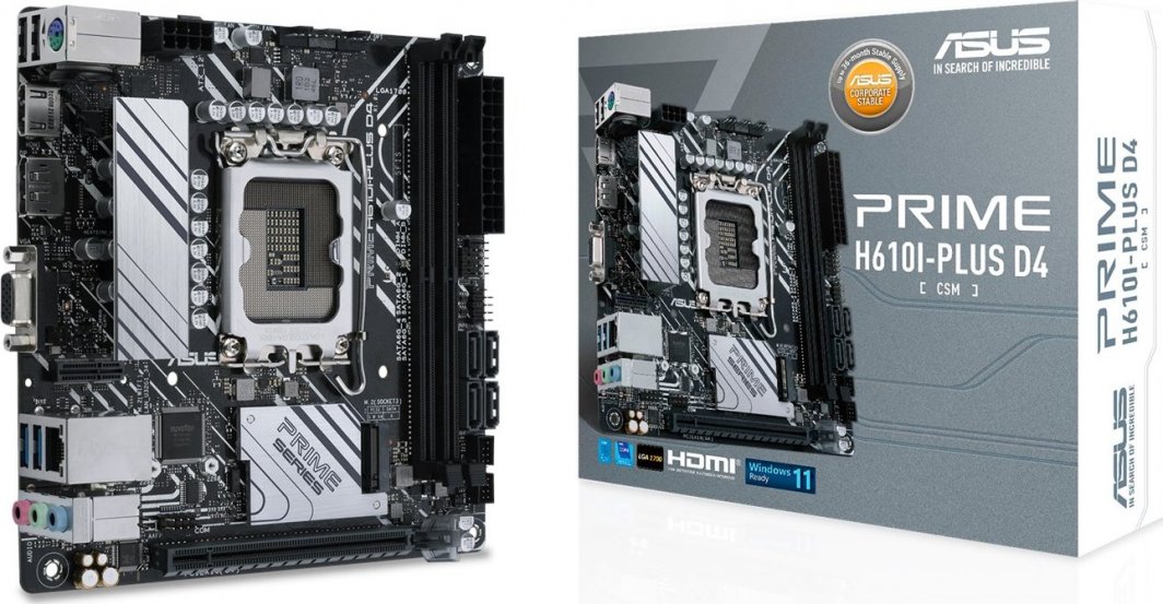 Płyta główna Asus PRIME H610I-PLUS D4-CSM