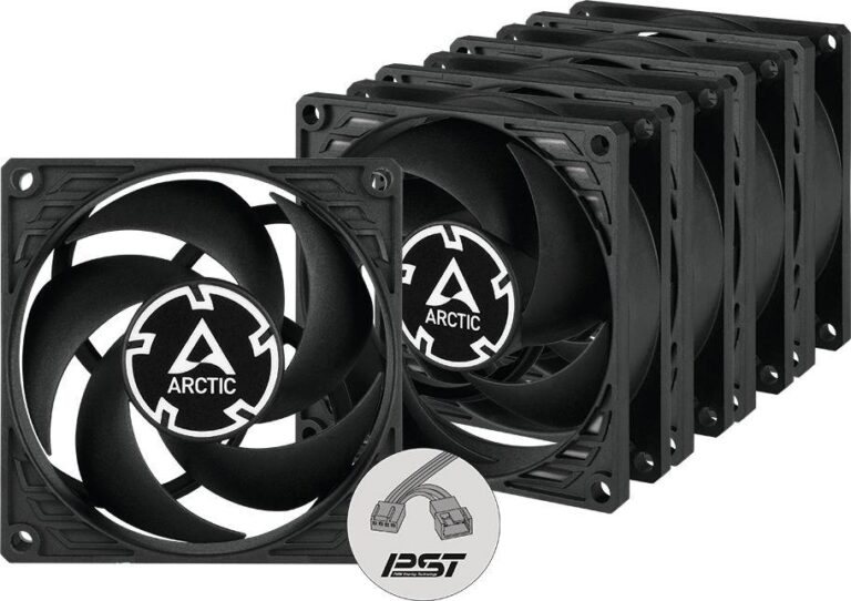 Wentylator Arctic P8 PWM PST 5-pack Czarny (ACFAN00154A)
