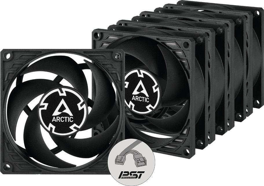 Wentylator Arctic P8 PWM PST 5-pack Czarny (ACFAN00154A)