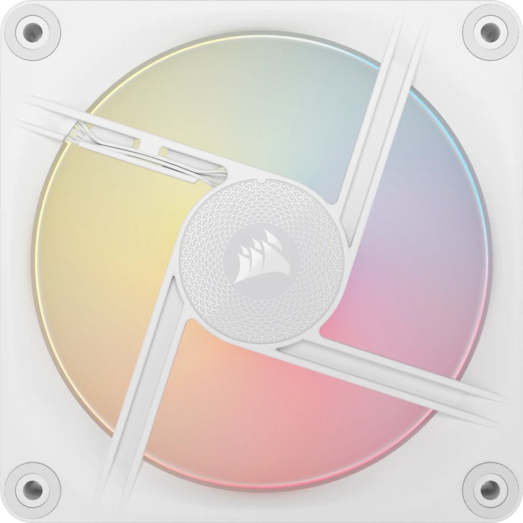 Wentylator Corsair iCUE LINK LX120-R RGB PWM 3-pack + Hub biały (CO-9051054-WW)