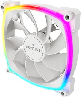 Wentylator Montech RX120 PWM Biały 3-pak (RX120 PWM White 3 in 1)