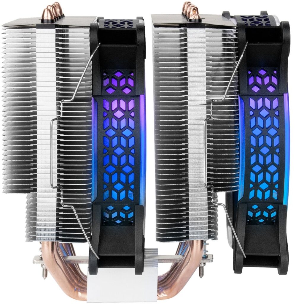 Chłodzenie CPU Mars Gaming Mars Gaming MCPU-XT CPU Cooler Dual Tower Cooling 300W 2x120mm ARGB