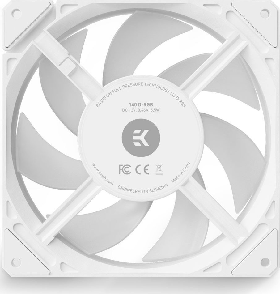 Wentylator EKWB EK-Loop FPT 140 D-RGB Biały
