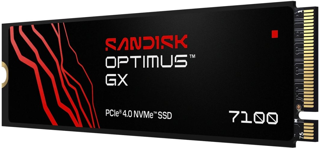 Dysk SSD SanDisk Optimus GX 7100 - SSD - 4 TB - wewnętrzny - M.2 2280 - PCIE 4.0 x4 (NVME) (SDSP71400TAN-000E0)