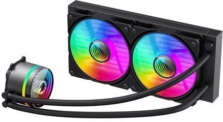Chłodzenie wodne GameMax CPU Liquid Cooler | ICEBURG 240 INFINITY | Czarny