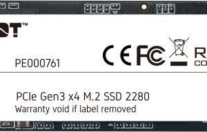 Dysk SSD Patriot P300 2TB M.2 2280 PCI-E x4 Gen3 NVMe (P300P2TBM28)