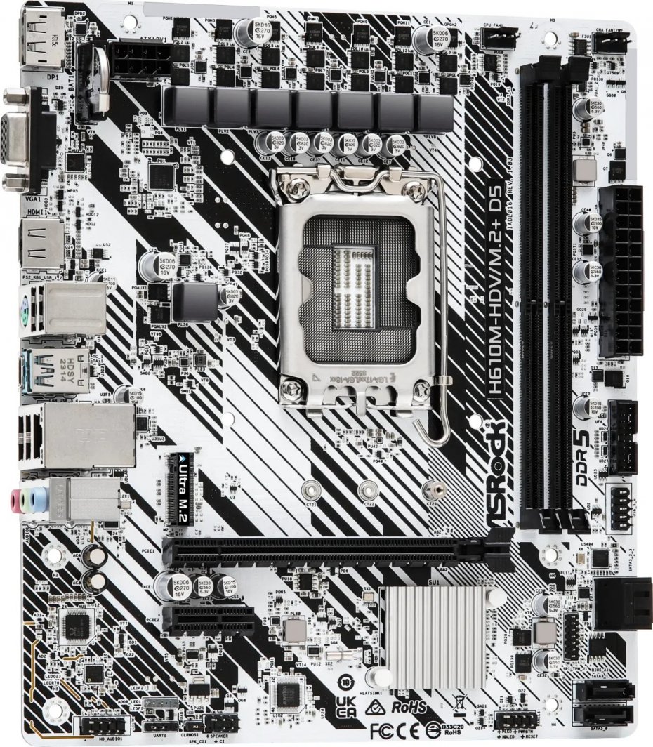 Płyta główna ASRock H610M-HDV/M.2+ D5