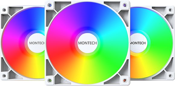 Wentylator Montech GF120 PWM ARGB (GF120 ARGB PWM (W) 3 IN 1)