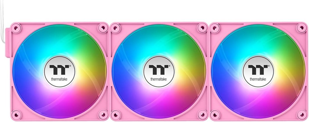 Wentylator Thermaltake CT140 EX Reverse ARGB Sync 3-pack różowy (CL-F229-PL14PK-A)