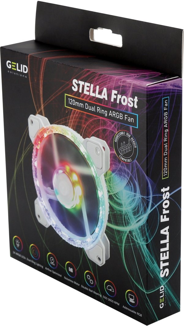 Wentylator Gelid Gelid 120mm D-RGB Stella Frost (FN-STELLA-02)