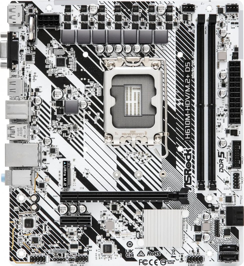 Płyta główna ASRock H610M-HDV/M.2+ D5