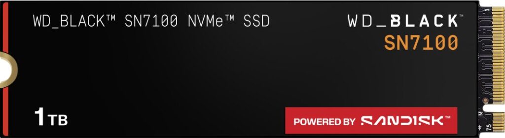 Dysk SSD SanDisk SN7100 1TB M.2 2280 PCI-E x4 Gen4 NVMe (WDS100T4X0E)