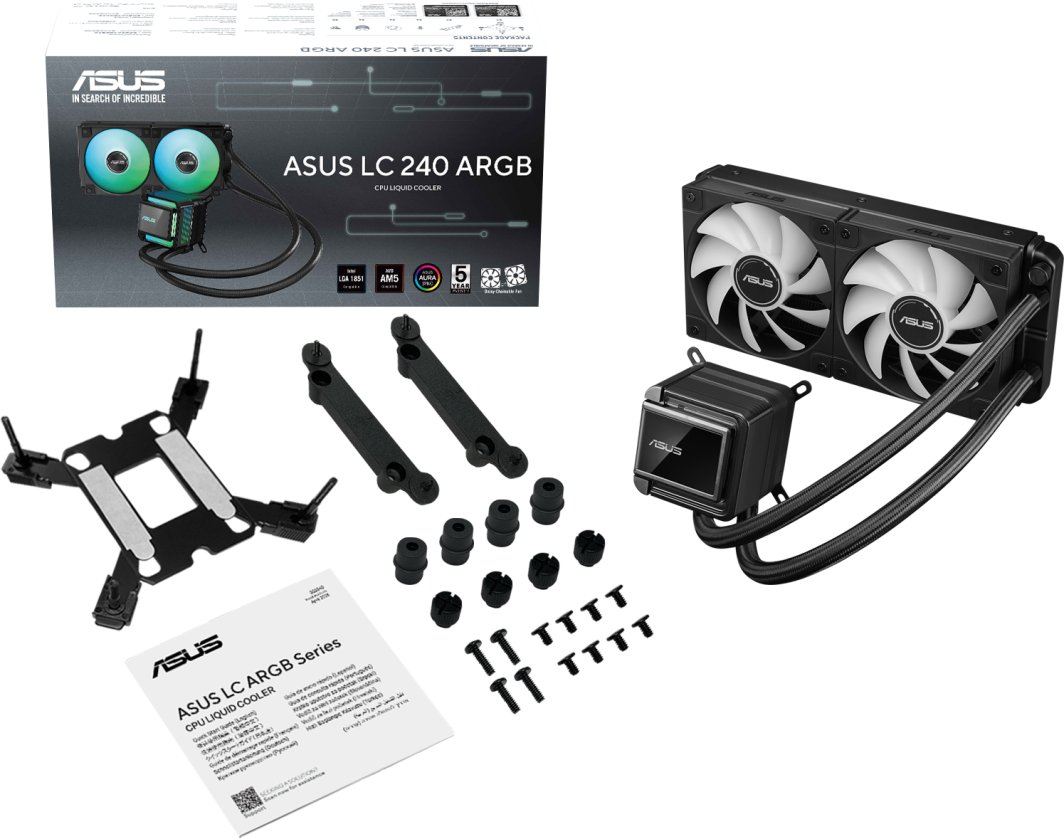 Chłodzenie wodne Asus LC 240 ARGB (4711636626859)