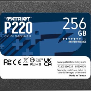 Dysk SSD Patriot P220 256GB 2.5" SATA III (P220S256G25)