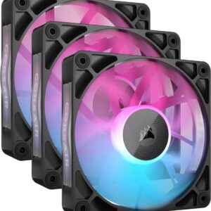 Wentylator Corsair iCUE LINK RX120 RGB Czarny 3-pack