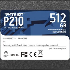 Dysk SSD Patriot P210 512GB 2.5" SATA III (P210S512G25)