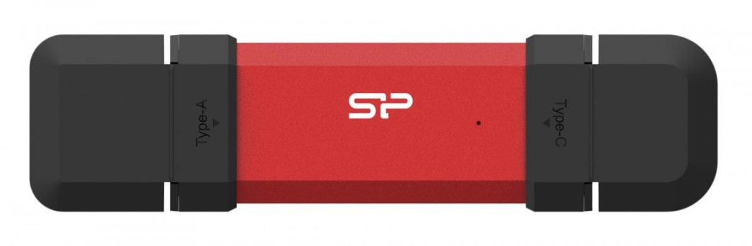Dysk SSD Silicon Power DS72 1TB Zewnętrzny USB-A / USB-C 3.2 Gen 2 (SP001TBUC3S72VPR)