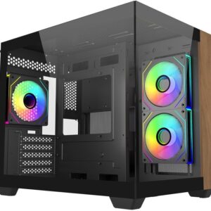 Obudowa Cooler Master Elite 481 Wood ARGB czarna (E481-KHNN-S00)