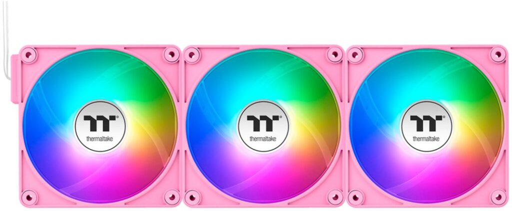 Wentylator Thermaltake CT140 EX ARGB Sync 3-pack różowy (CL-F221-PL14PK-A)
