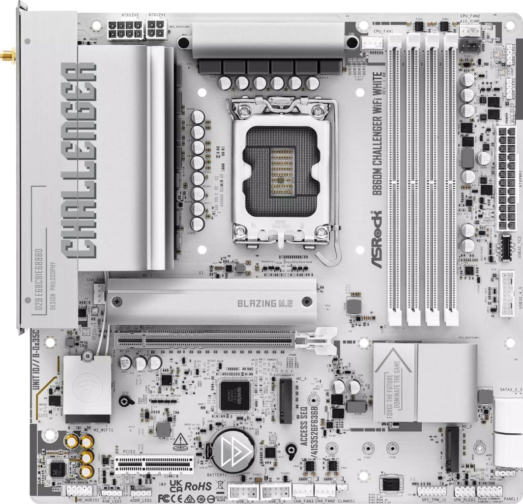 Płyta główna ASRock B860M CHALLENGER WIFI WHITE