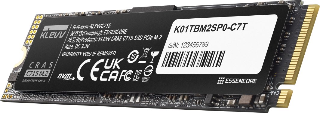 Dysk SSD Klevv CRAS C715 512 GB M.2 PCI Express 3.0 NVME 3D TLC NAND (K512GM2SP0-C7T)