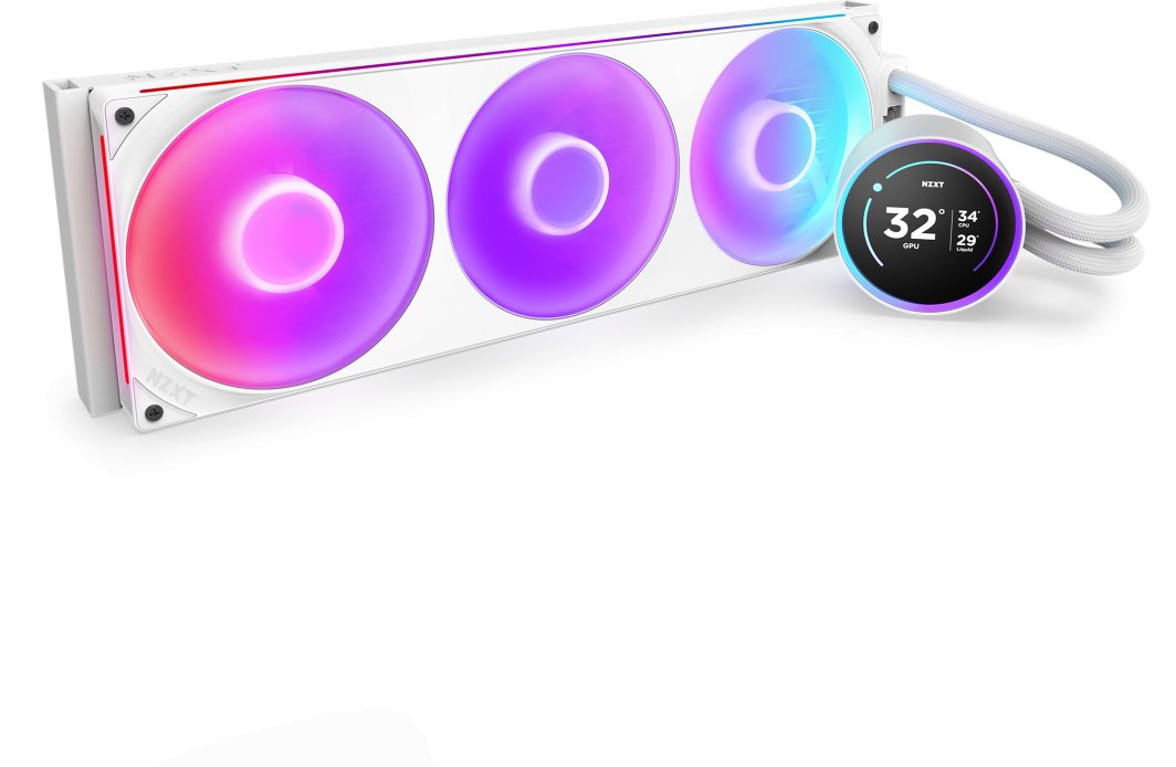 Chłodzenie wodne Nzxt Kraken Elite 420 RGB White (RL-KR42E-W2)