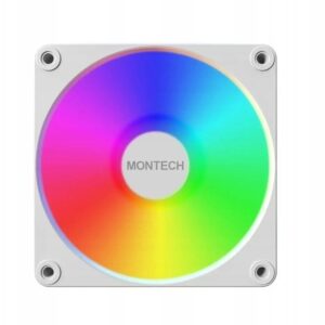 Wentylator Montech GF120R V2 ARGB PWM Reverse Biały 120mm (GF120R V2 ARGB (W))