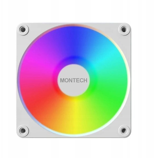 Wentylator Montech GF120R V2 ARGB PWM Reverse Biały 120mm (GF120R V2 ARGB (W))