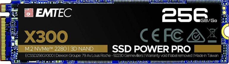 Dysk SSD Emtec X300 Power Pro 256GB M.2 2280 PCI-E x4 Gen3 NVMe (ECSSD256GX300)