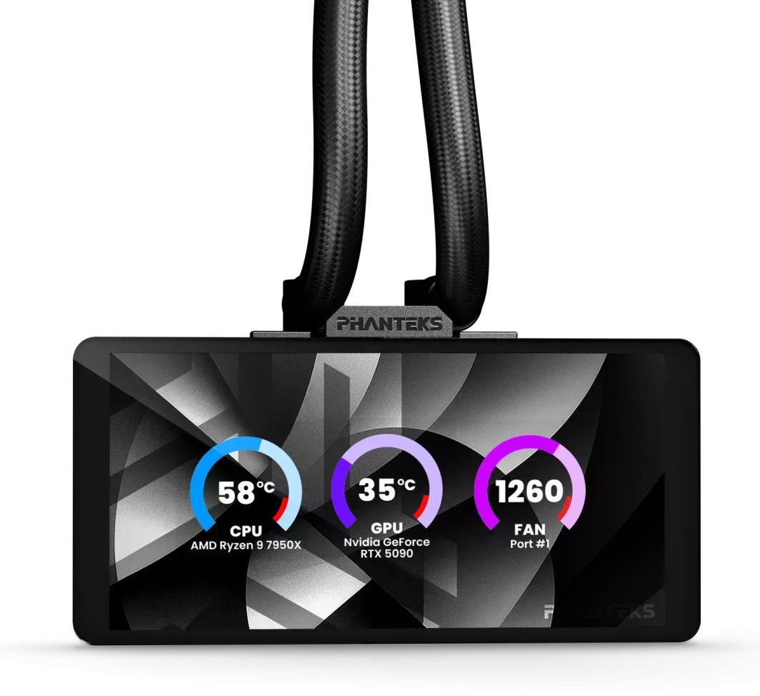Chłodzenie wodne Phanteks Glacier One 360M25 LCD (PH-GO360M25G2LCD_DBK01)