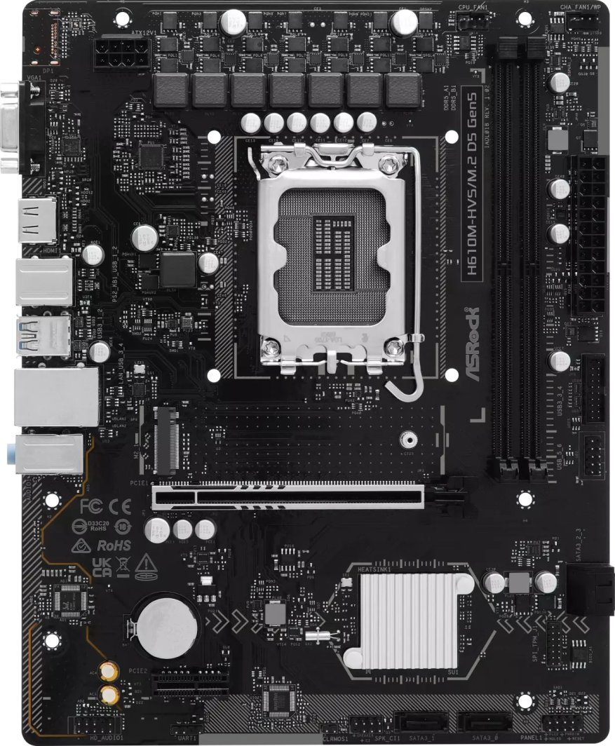 Płyta główna ASRock H610M-HVS/M.2 D5 GEN5